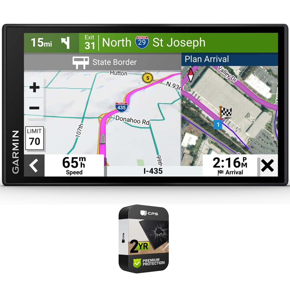 Garmin 010-02739-00 Dezl OTR710 7 inch GPS Truck Navigator Bundle with Premium 2 YR CPS Protection Pack