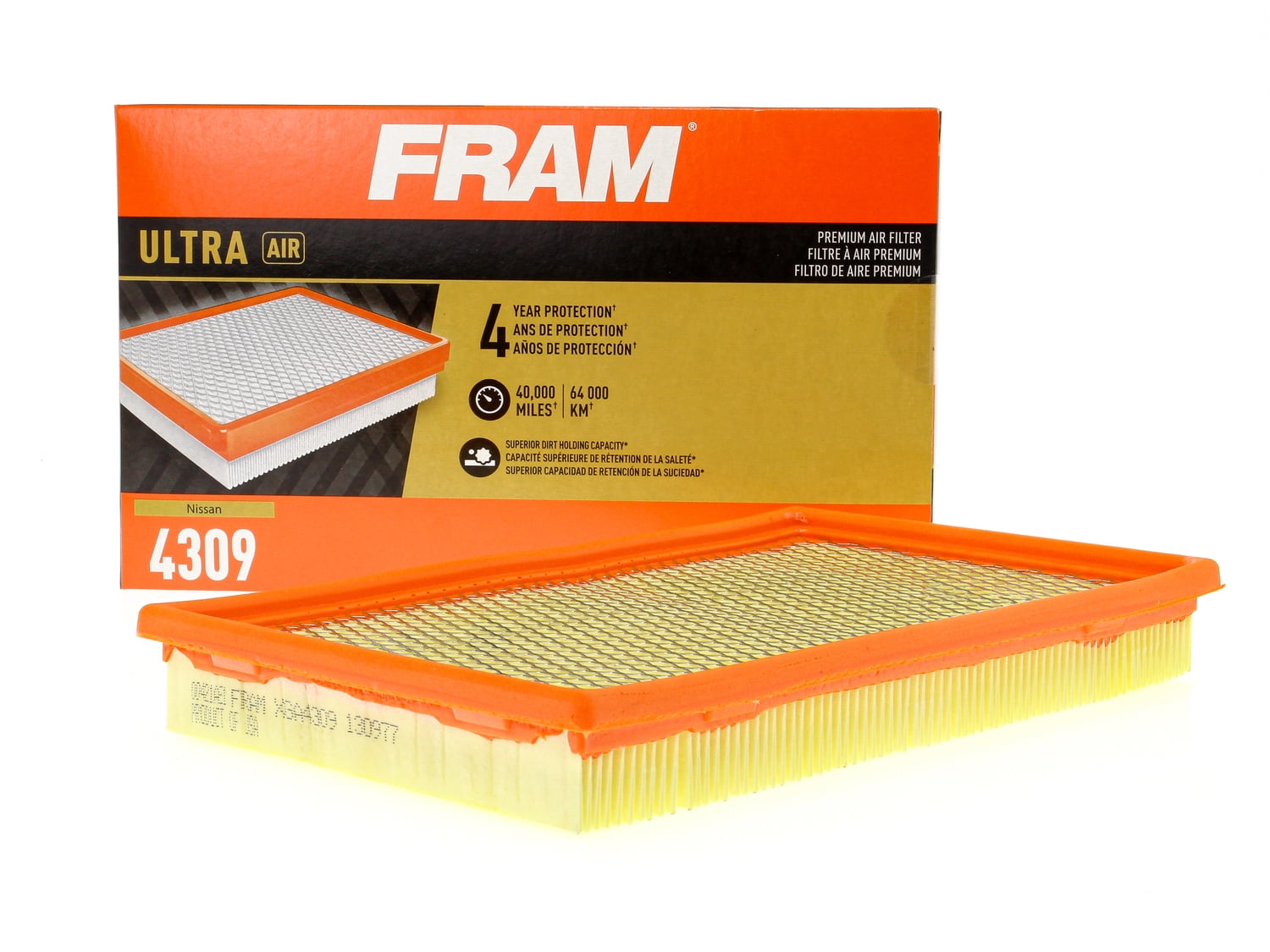 FRAM Ultra Air XGA4309, Premium Engine Air Filter, Replacement Filter for Select Infiniti and Nissan Vehicles Fits select: 1993-2018 NISSAN ALTIMA, 2013-2020 NISSAN PATHFINDER