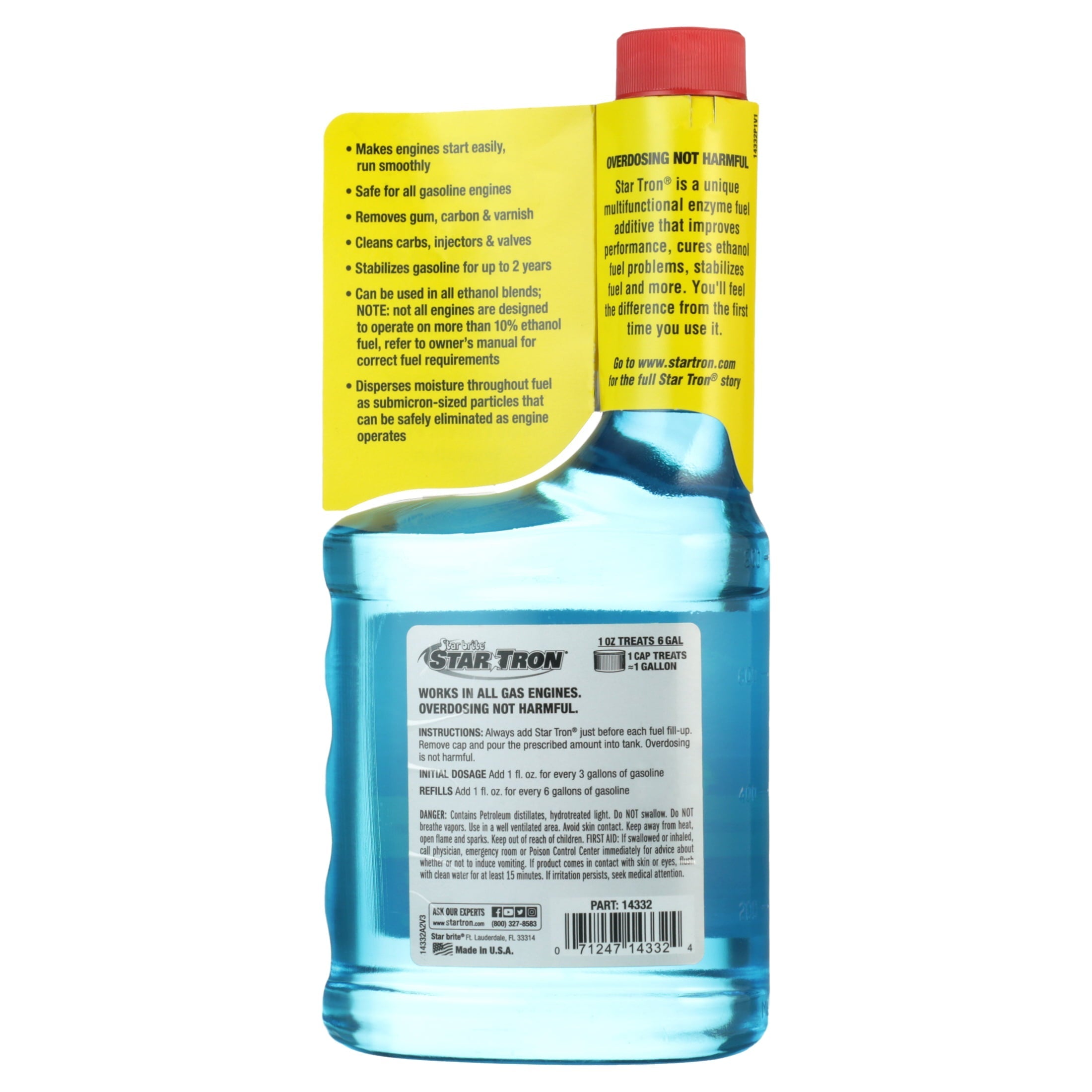 Star Brite Star Tron Enzyme Fuel Treatment - Classic Gas Formula - 32 oz Treats 192 Gallons