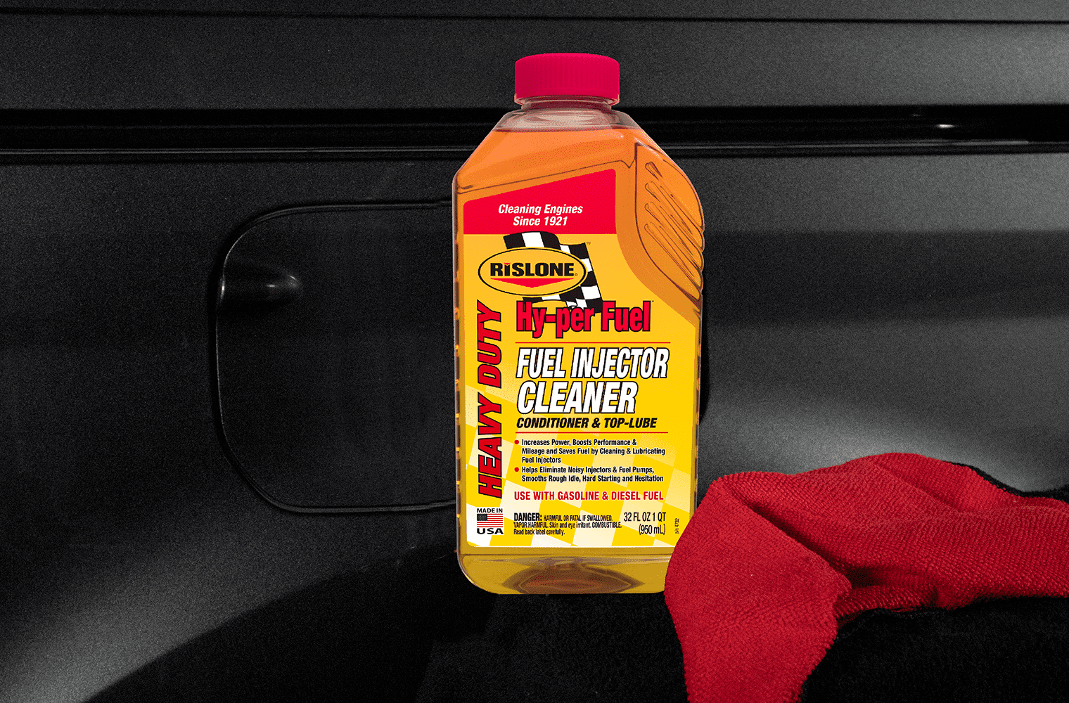Rislone Hy-per Fuel Fuel Injector Cleaner Heavy Duty, 32 oz