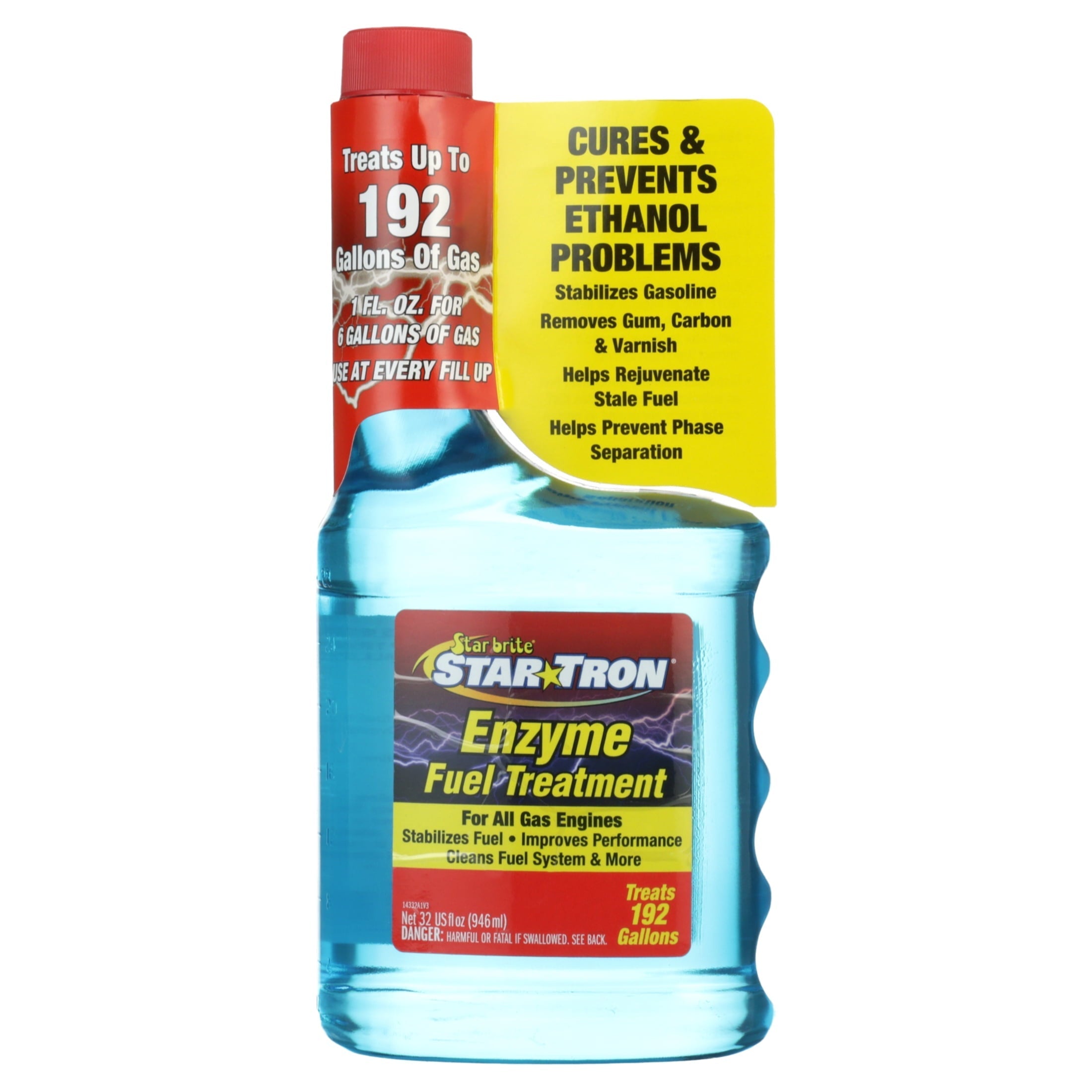 Star Brite Star Tron Enzyme Fuel Treatment - Classic Gas Formula - 32 oz Treats 192 Gallons