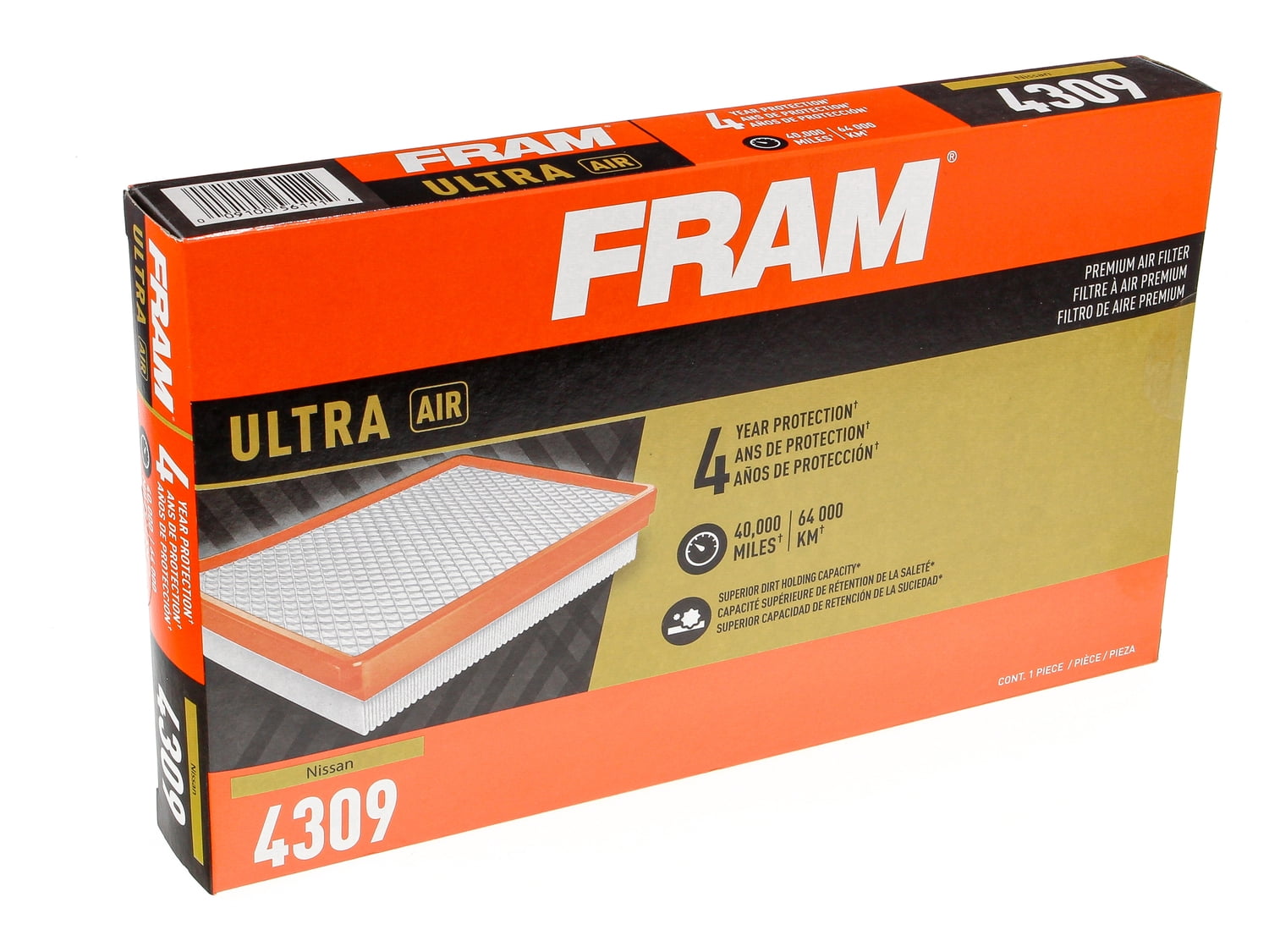 FRAM Ultra Air XGA4309, Premium Engine Air Filter, Replacement Filter for Select Infiniti and Nissan Vehicles Fits select: 1993-2018 NISSAN ALTIMA, 2013-2020 NISSAN PATHFINDER
